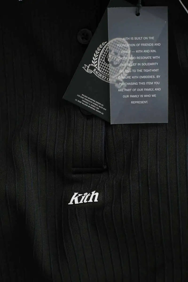 Top sans manche Kith Classic cropped polo Noir en Polyester