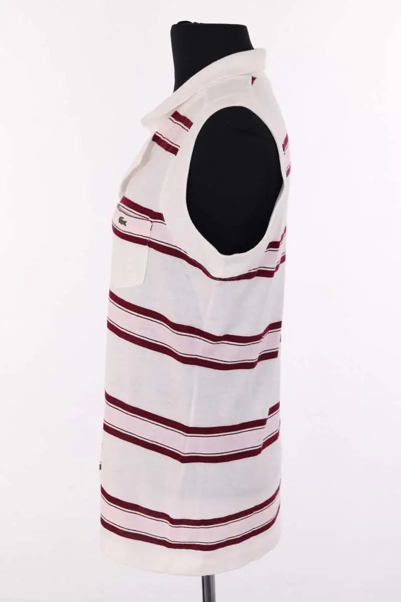 Top sans manche Lacoste Blanc en Coton