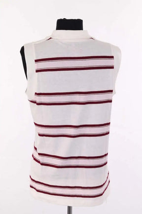 Top sans manche Lacoste Blanc en Coton