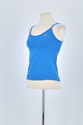 Top sans manche Lacoste Bleu en Polyamide