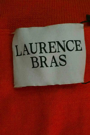 Top sans manche Laurence Bras Orange en Laine