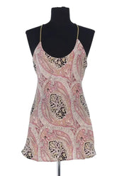 Top sans manche Laurence Bras Rose en Viscose, taille M - Seconde Main