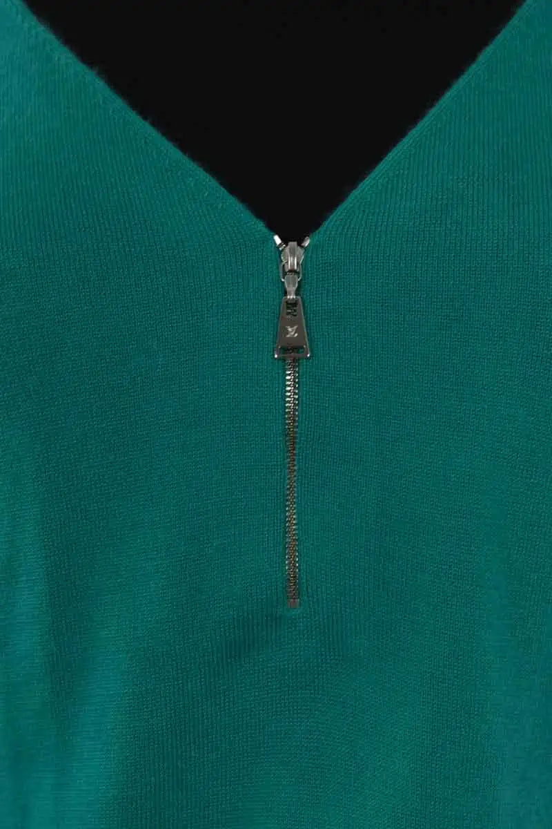 Top sans manche Louis Vuitton Vert en Cachemire