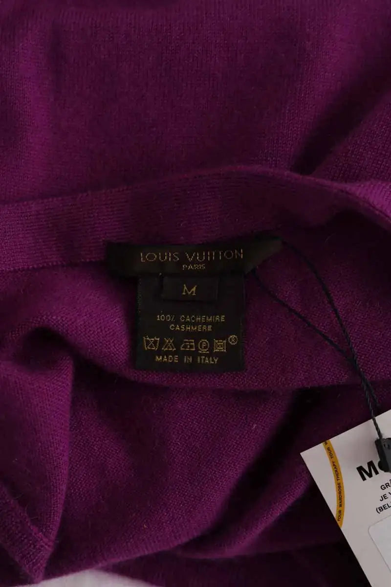 Top sans manche Louis Vuitton Violet en Cachemire