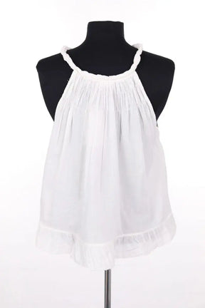 Top sans manche Louise Misha Blanc en Coton