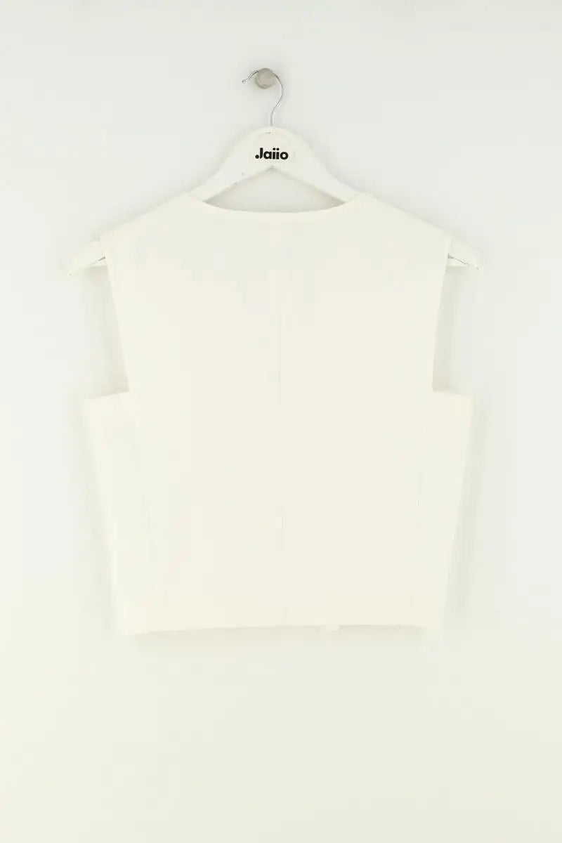 Top sans manche Maje Blanc en Synthétique