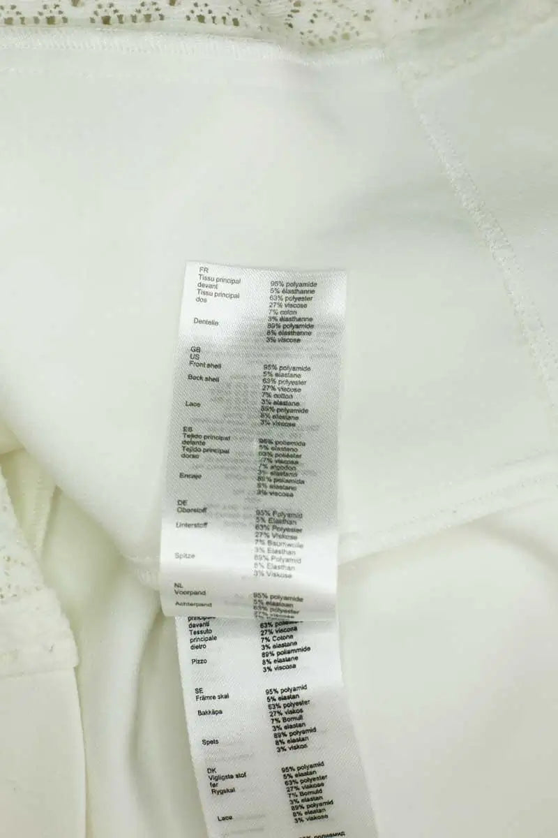 Top sans manche Maje Blanc en Synthétique