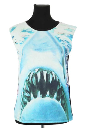 Top sans manche Maje Bleu en Coton, taille S - Seconde Main