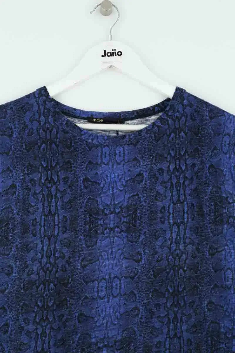 Top sans manche Maje Bleu en Coton