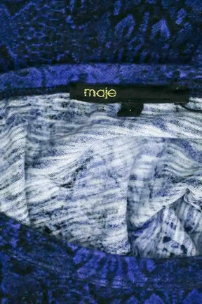 Top sans manche Maje Bleu en Coton