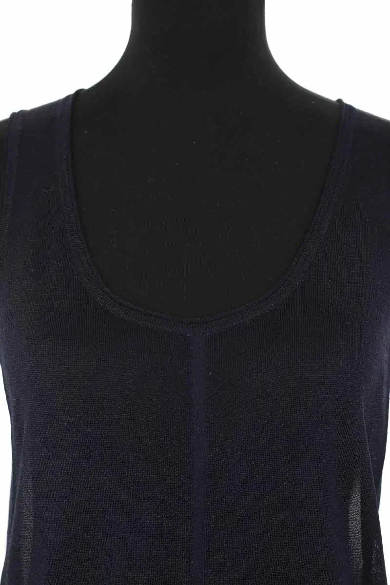 Top sans manche Maje Marine en Viscose