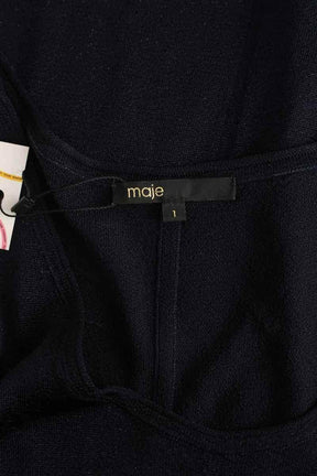 Top sans manche Maje Marine en Viscose