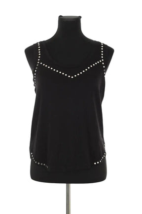 Top sans manche Maje Noir en Coton, taille S - Seconde Main