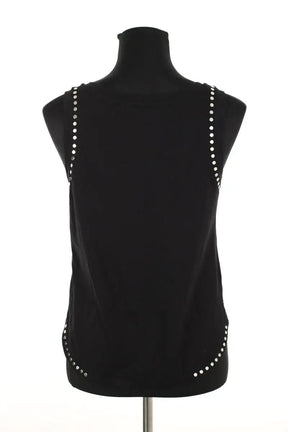 Top sans manche Maje Noir en Coton