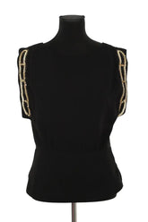 Top sans manche Maje Noir en Polyester, taille M - Seconde Main