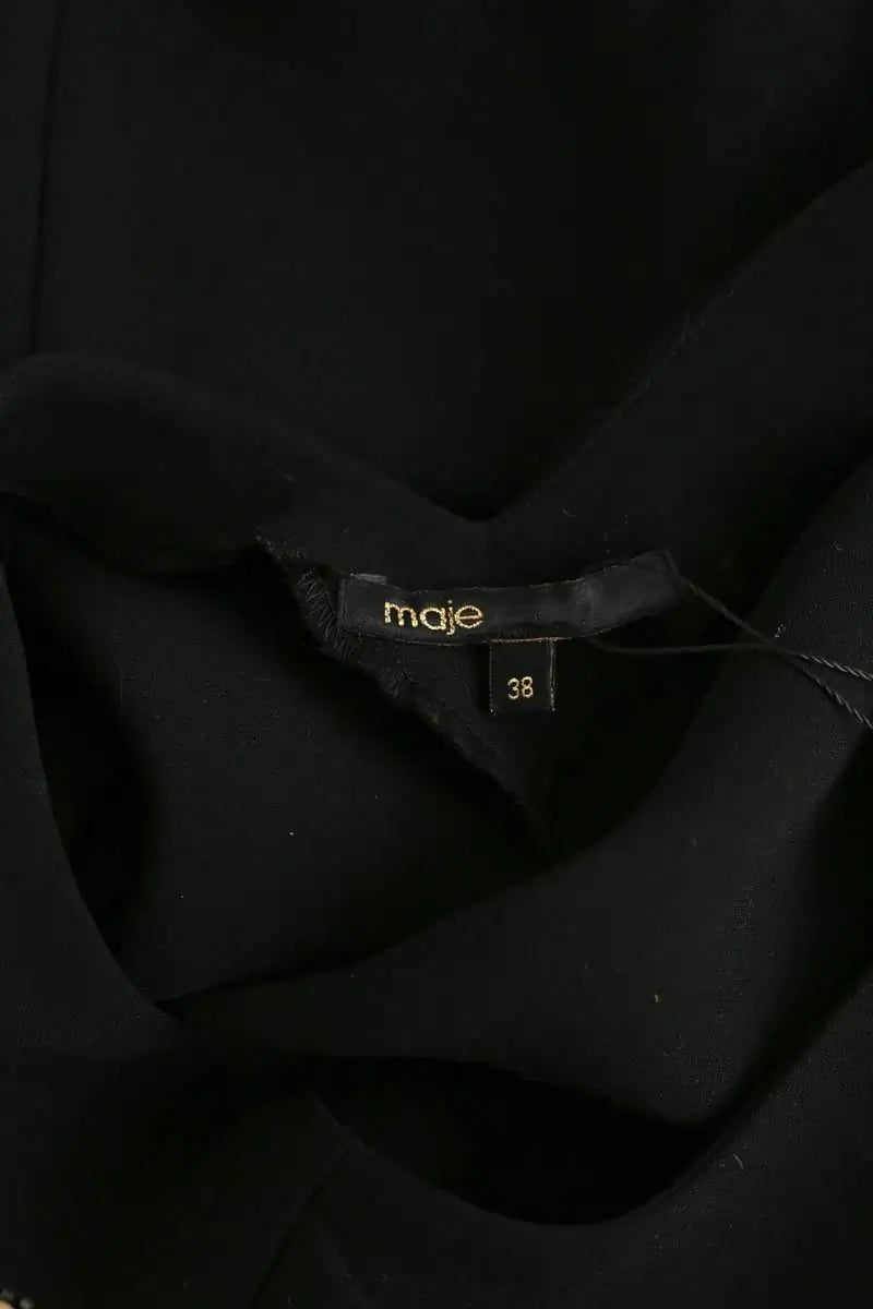 Top sans manche Maje Noir en Polyester