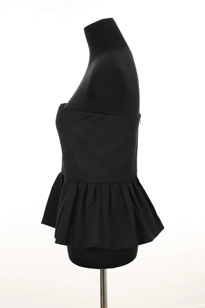 Top sans manche Maje Noir en Polyester