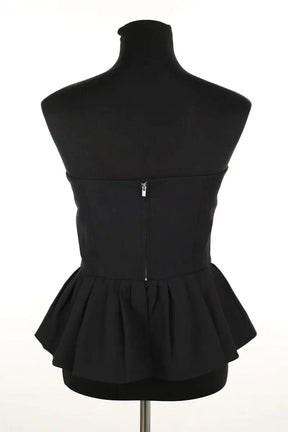 Top sans manche Maje Noir en Polyester