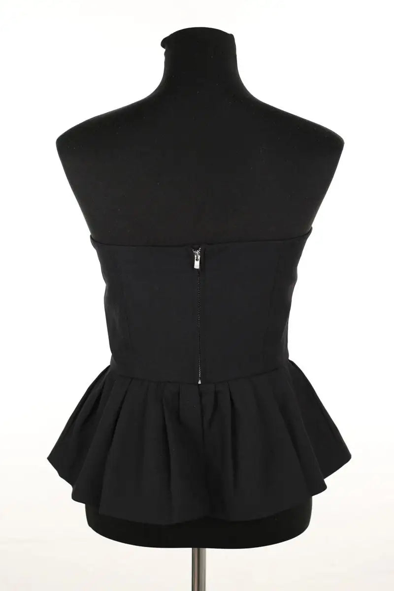 Top sans manche Maje Noir en Polyester