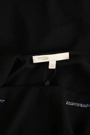 Top sans manche Maje Noir en Viscose