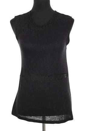 Top sans manche Maje Noir en Viscose, taille M - Seconde Main