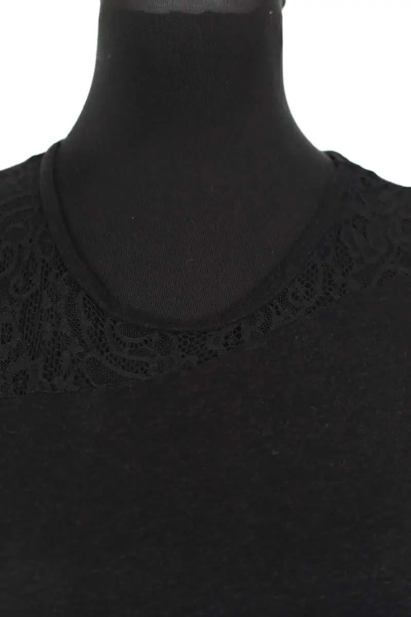 Top sans manche Maje Noir en Viscose