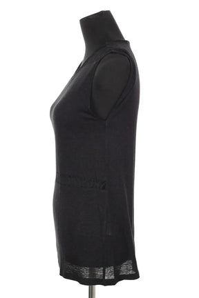 Top sans manche Maje Noir en Viscose
