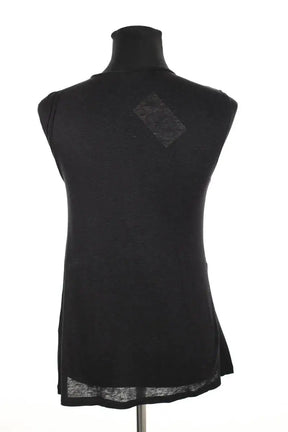 Top sans manche Maje Noir en Viscose