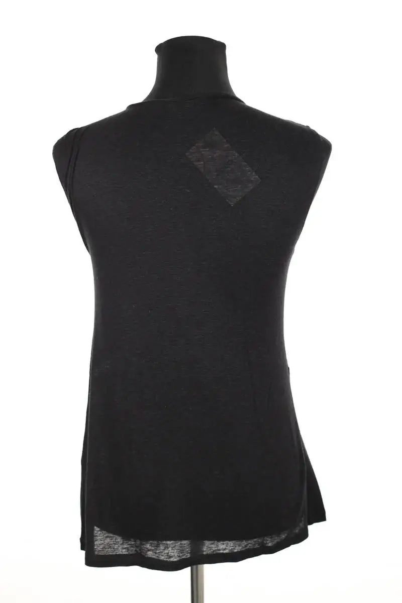Top sans manche Maje Noir en Viscose
