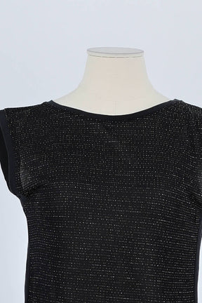 Top sans manche Maje Noir en Viscose