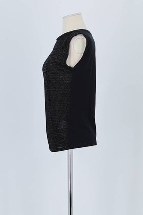 Top sans manche Maje Noir en Viscose