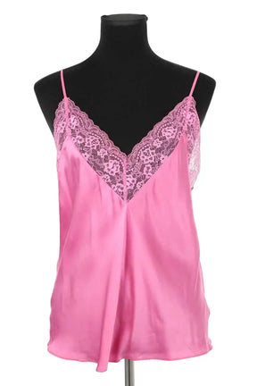 Top sans manche Maje Rose en Soie, taille L - Seconde Main