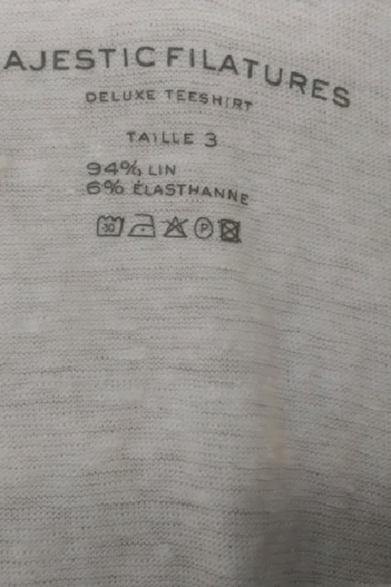 Top sans manche Majestic Filatures Blanc en Lin