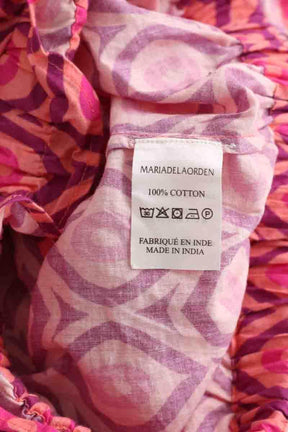 Top sans manche Maria de la Orden Rose en Coton