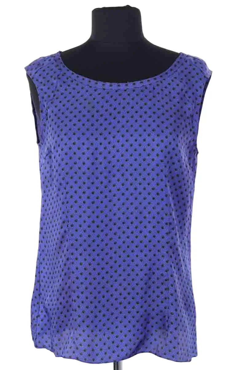 Top sans manche Marni Bleu en Soie, taille XL - Seconde Main