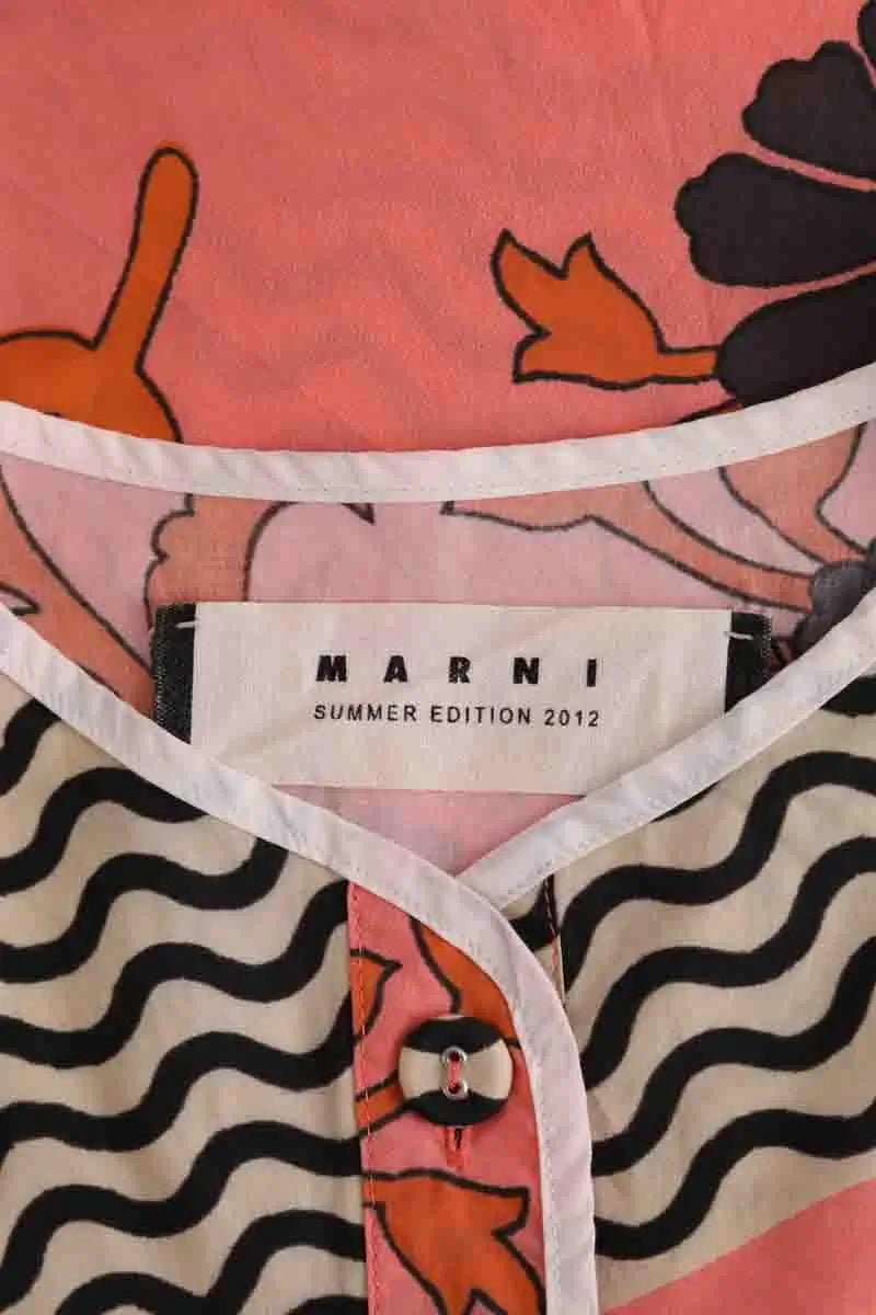 Top sans manche Marni Rose en Coton