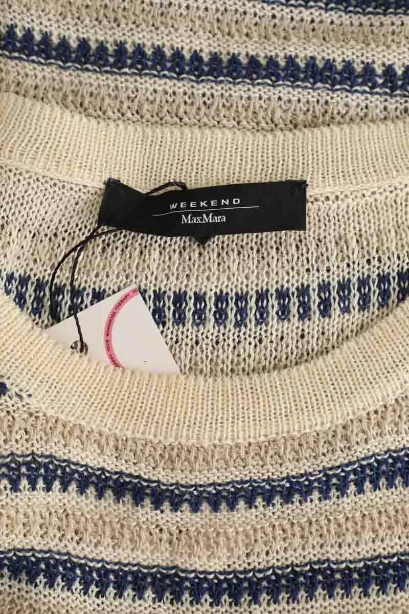 Top sans manche Max Mara Beige en Lin
