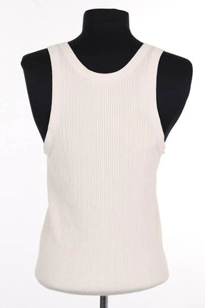Top sans manche Max Mara Ecru en Laine