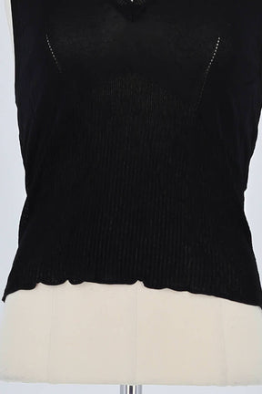 Top sans manche Max Mara Noir en Polyamide