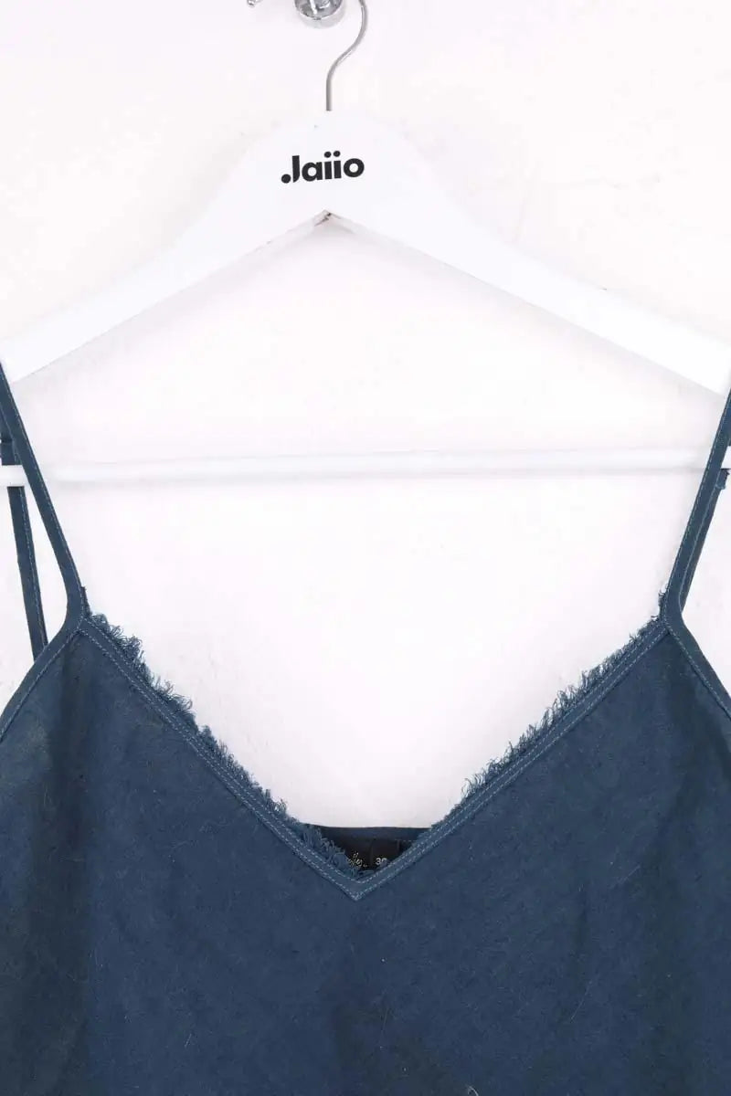 Top sans manche Mes Demoiselles Bleu en Lin