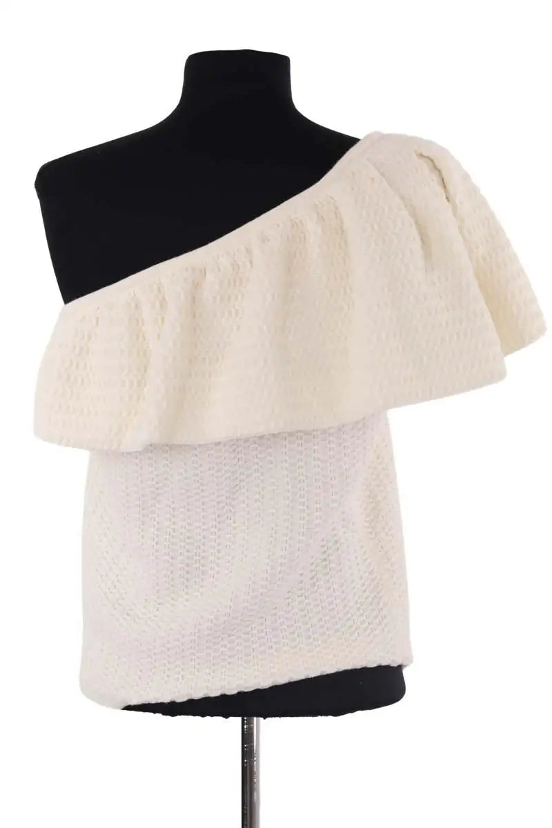 Top sans manche Molli Ecru en Coton