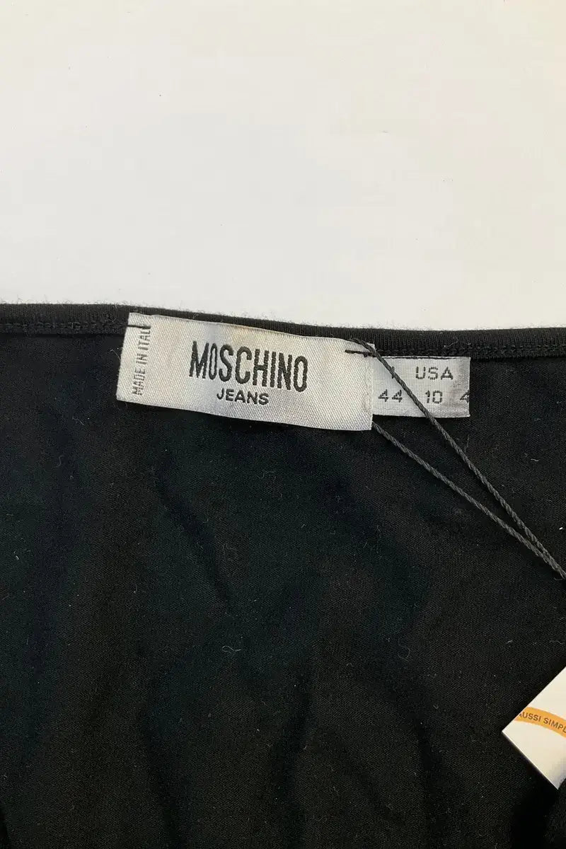Top sans manche Moschino Noir en Viscose