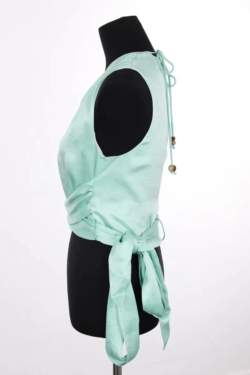 Top sans manche Nanushka Vert en Synthétique