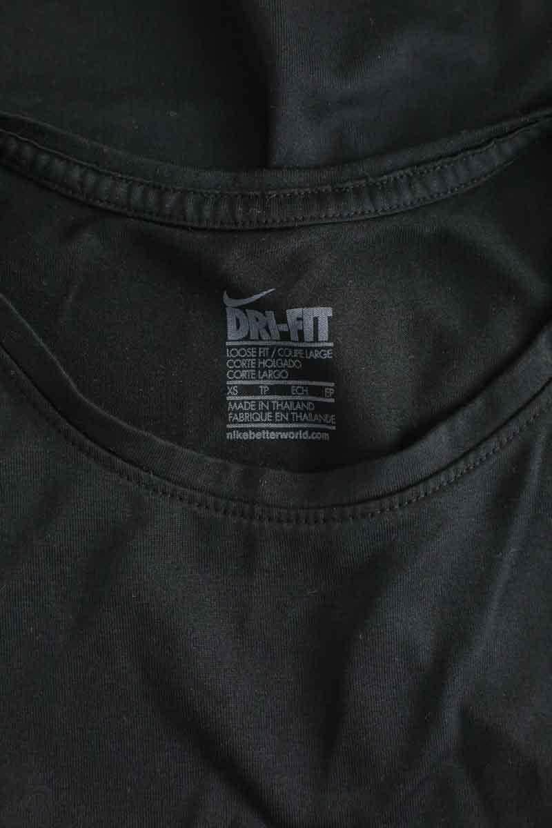 Top sans manche Nike Noir en Polyester