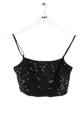 Top sans manche Noo Diamond gleam Noir en Paillettes, taille S - Seconde Main
