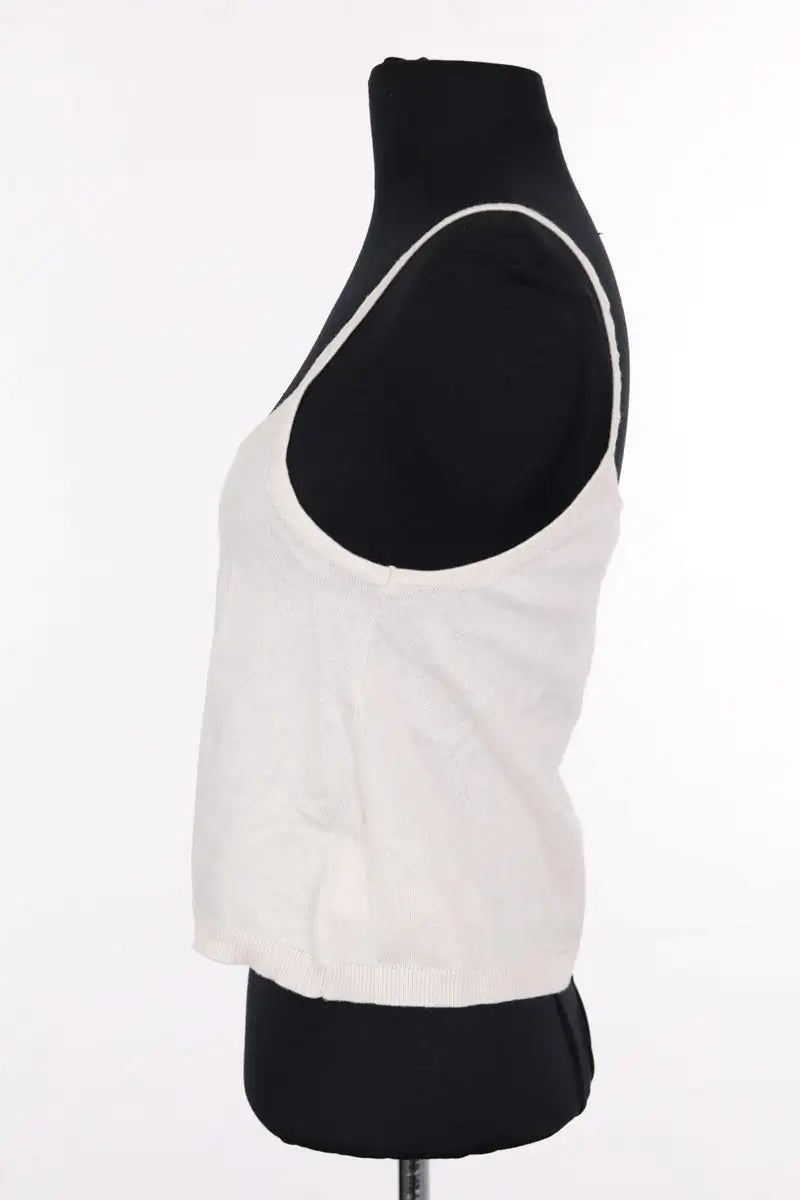 Top sans manche Officine Générale Blanc en Coton