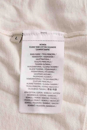 Top sans manche Officine Générale Blanc en Coton