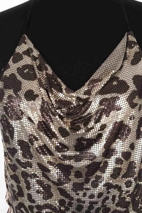 Top sans manche Paco Rabanne Marron en Synthétique
