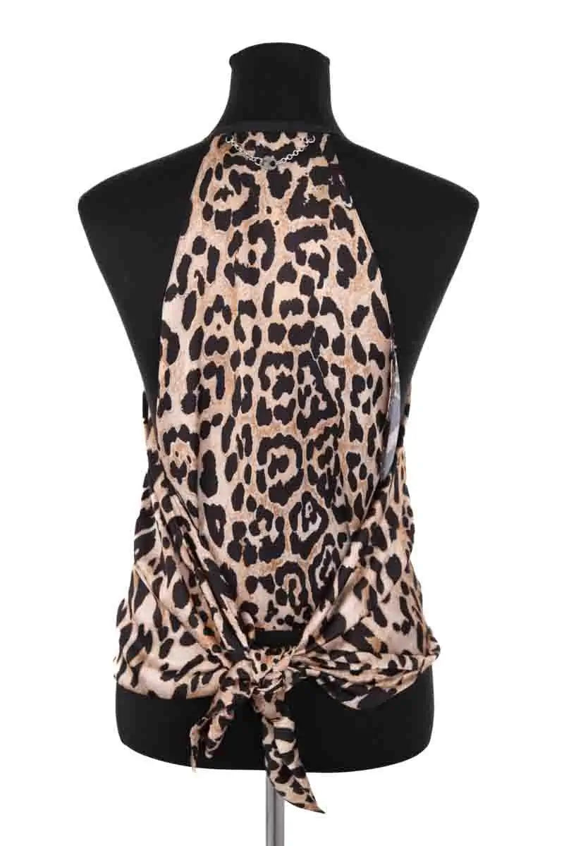Top sans manche Paco Rabanne Marron en Synthétique