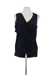 Top sans manche Patrizia Pepe Noir en Soie, taille XL - Seconde Main